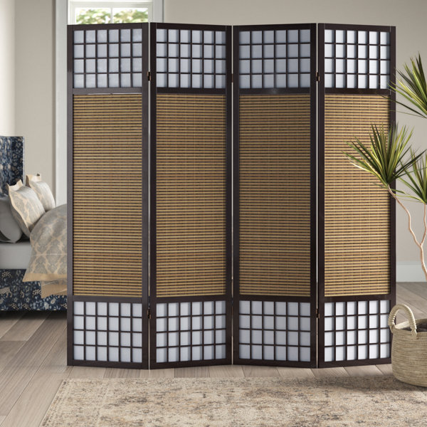 Mistana Rylan 200Cm H Bamboo/Rattan Folding Room Divider & Reviews